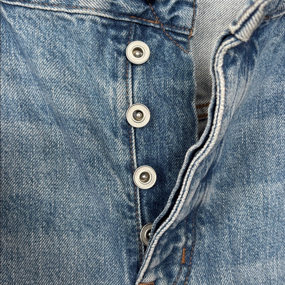 Madewell Women’s 100% Cotton Darted Barrel Leg Button Fly Jean 31 - Picture 7 of 12